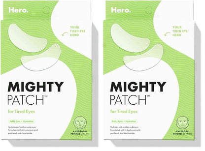 HERO COSMETICS Mighty Patch™ for Tired Eyes Patches - Soothing Hydrogel Patches - Awakens and Visibly De-puffs Undereyes with Multiple Applications