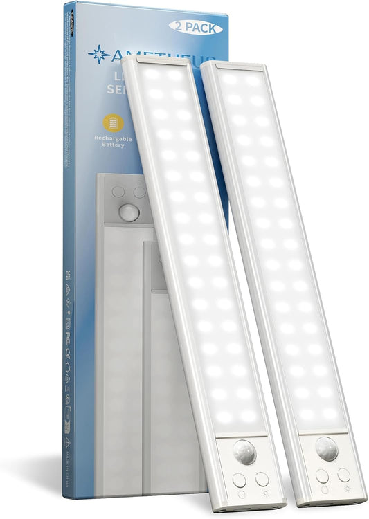 10inch/12_inch_Under_Cabinet_Lights,_Motion_Sensor_Light_Indoor,_Wireless_Closet_Lights,_1800mAh_Rechargeable_Battery,_Magnetic,_5_Levels_Dimmable,_Under_Counter_Lights_for_Kitchen,_Bathroom_(2_Pack)