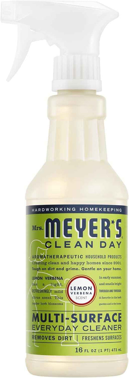 MRS. MEYER'S CLEAN DAY Multi-Surface Everyday Cleaner, Lemon Verbena Scent, 16 Fl Oz Bottle