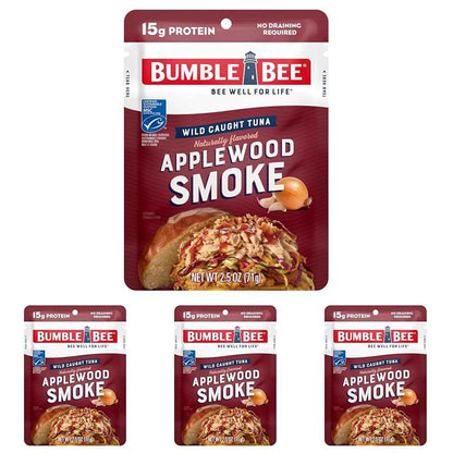 Bumble Bee Seasoned Tuna Pouch - Wild Caught and Ready to Eat for Snack, Salad, Korean Tuna Bowl - 14g Protein per Serving - PERFECT, PORTABLE, GOODNESS - 2.5 oz Packet