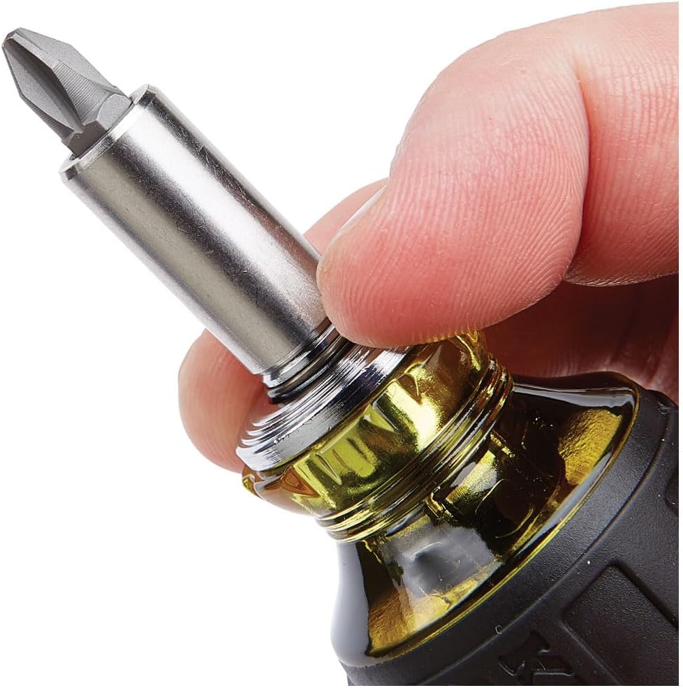 Klein_Tools_32308_Multi-bit_Stubby_Screwdriver,_Impact_Rated_8-in-1_Adjustable_Magnetic_Tool_with_Phillips,_Slotted,_Square_and_Nut_Driver