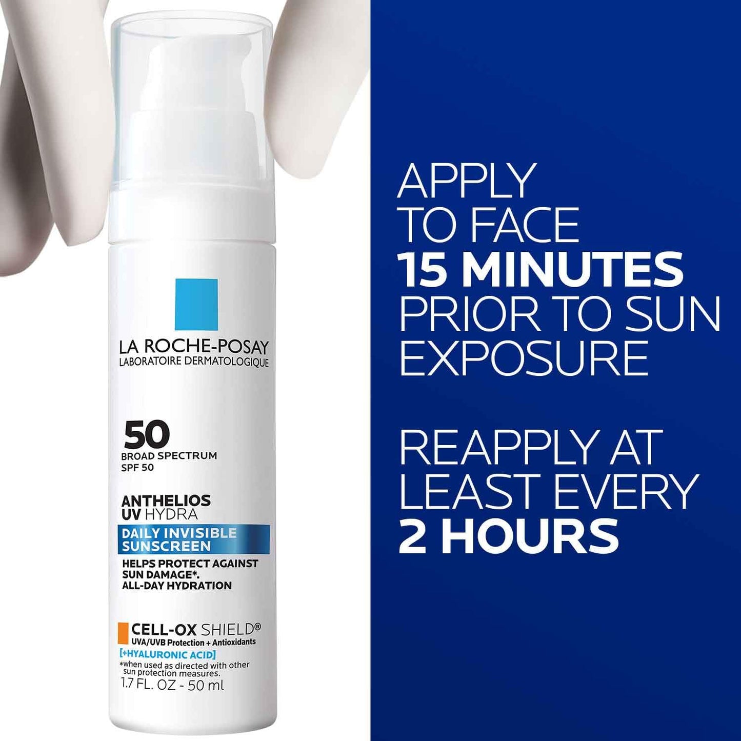 La_Roche_Posay_Anthelios_UV_Sunscreen_SPF_50,_Daily_Sunscreen_for_Face_in_3_Formulas,_UV_Tone_with_Niacinamide,_UV_Hydra_with_Hyaluronic_Acid,_UV_Clear_with_Azelaic_Acid,_Broad_Spectrum_Invisible_SPF