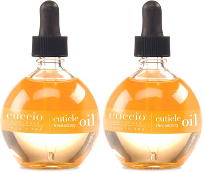 Cuccio Naturale Revitalizing- Hydrating Oil For Repaired Cuticles Overnight - Remedy For Damaged Skin And Thin Nails - Paraben/Cruelty-Free Formula - Milk And Honey - 2.5 Oz (Pack of 2)