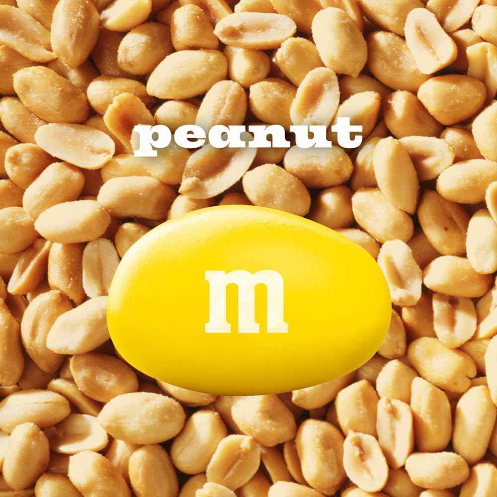 M&M'S Peanut Milk Chocolate Candy Bulk Pack, Party Size, 38 oz Bag, Easter Basket Stuffers