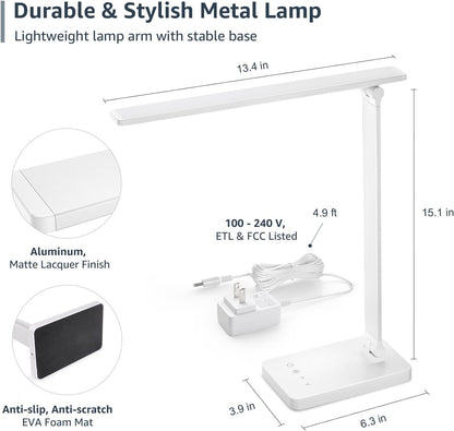 Lepro_LED_Desk_Lamp_with_USB_Charging_Port,_700LM_Dimmable_Home_Office_Touch_Control_Reading_Table_Lamp,5_Color_Modes_with_5_Brightness_Level,_Dorm_Room_Essentials,_Task_Lamp,_Sewing,_Crafting,_White