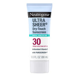Neutrogena Ultra Sheer Dry-Touch Sunscreen For Face & Body, Broad Spectrum UVA/UVB Protection, Lightweight Water Resistant & Non-Greasy, Travel Size Sunscreen