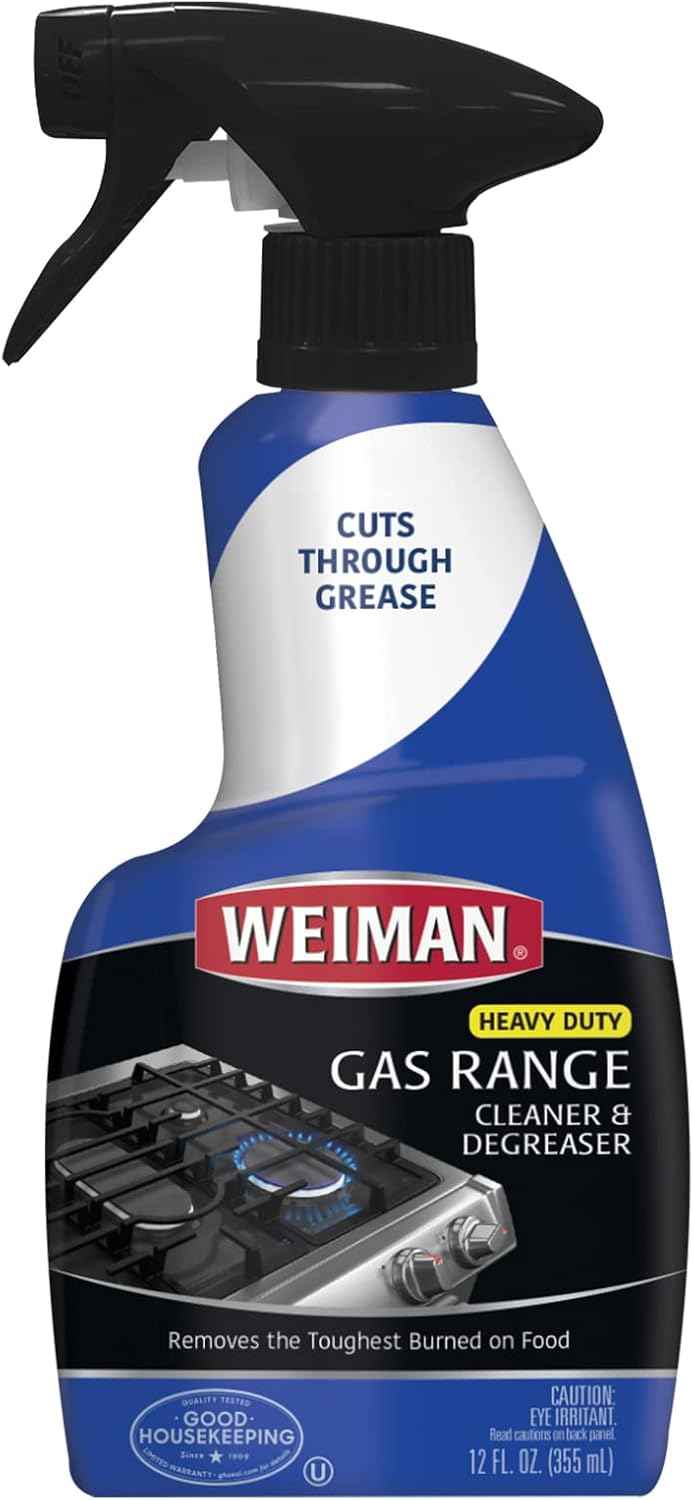 Weiman Gas Range Cleaner and Degreaser, Single, Lemon