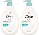Dove Body Wash Sensitive Skin For 24hr Lotion-Soft Skin Moisturizing Skin Cleanser Gentle Hypoallergenic Formula with No Sulfates No Parabens