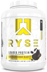 RYSE Loaded Protein Powder - 25g Whey Protein Isolate & Concentrate with Prebiotic Fiber & MCTs - Low Carb, Low Sugar, Digestive-Friendly
