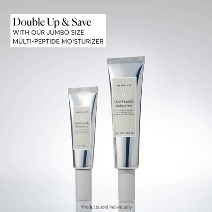 Naturium Multi-Peptide Moisturizer, Hydrating & Smoothing Skin Care, Moisturizes with Ethylated Vitamin C & Panthenol