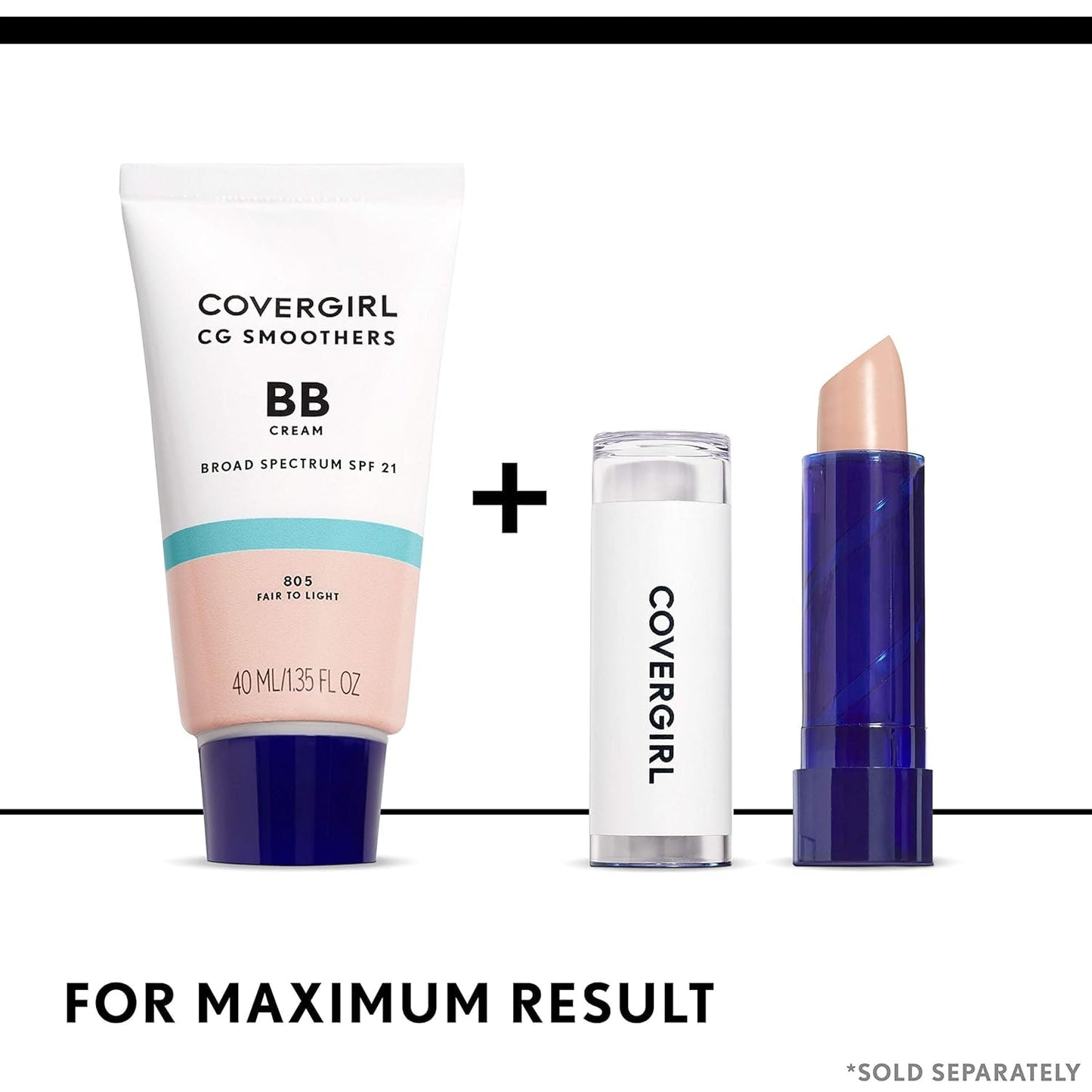 COVERGIRL_Smoothers_Lightweight_BB_Cream,_1_Tube_(1.35_Ounce),_Light_to_Medium_810_Skin_Tones,_Hydrating_BB_Cream_with_SPF_21_Sun_Protection_(Packaging_May_Vary)