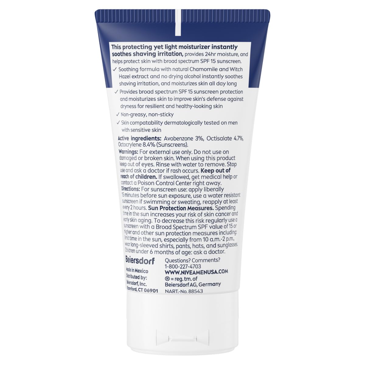 NIVEA_MEN_Sensitive_Face_Lotion_with_SPF_15,_Broad_Spectrum_Sunscreen,_3_Pack_of_2.5_Fl_Oz_Tubes