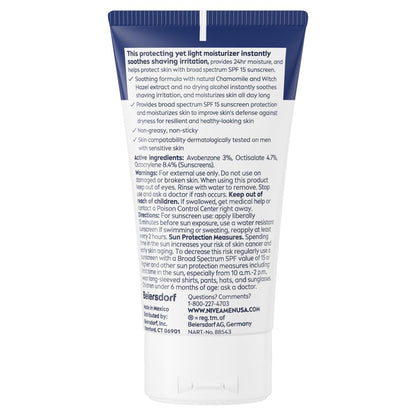 NIVEA_MEN_Sensitive_Face_Lotion_with_SPF_15,_Broad_Spectrum_Sunscreen,_3_Pack_of_2.5_Fl_Oz_Tubes