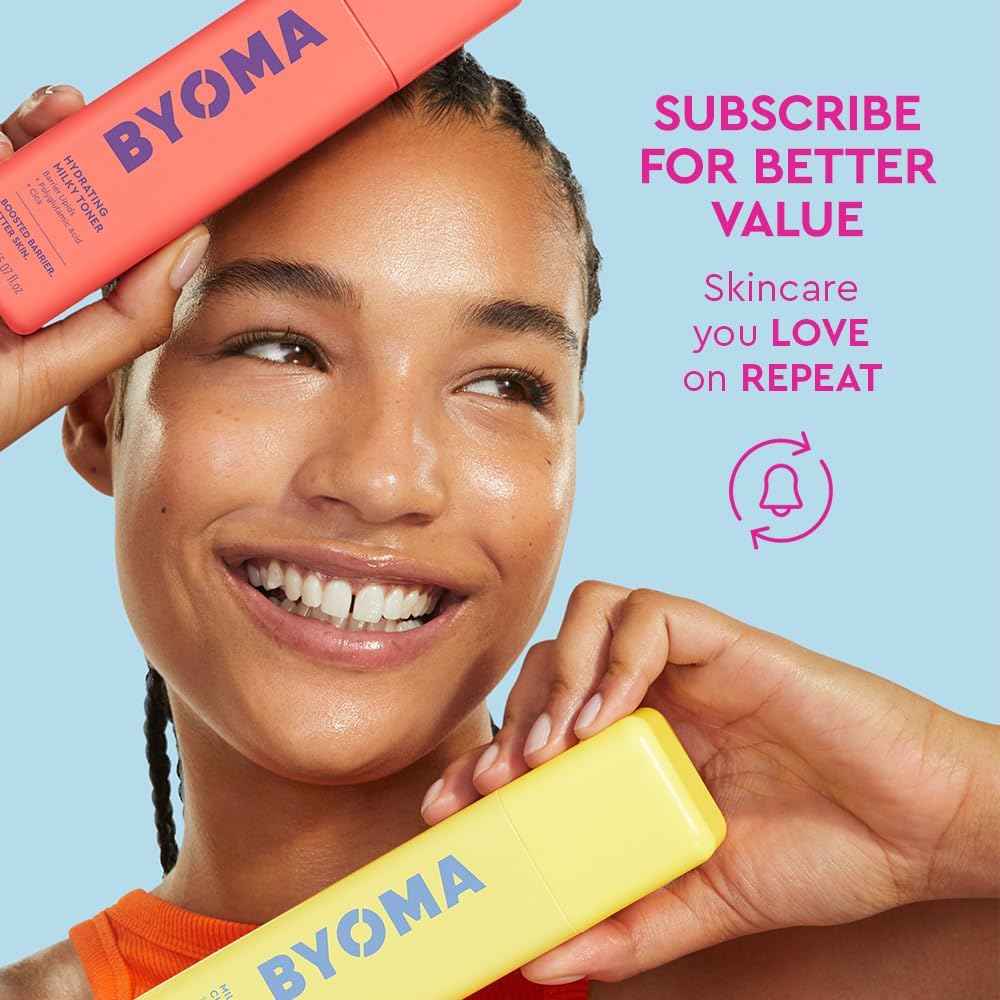 BYOMA Liptide pH Lip Oil - Glossy, Non-Sticky Gloss with pH Adaptive Tint - Peptide Lip Treatment with Peptides, Avocado & Tamanu Oils - Softens, Plumps, Hydrates - 0.16 oz