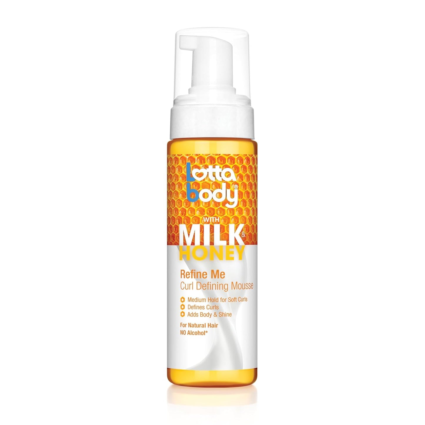 Lottabody_Refine_Me_Curl_Defining_Mousse_with_Milk_&_Honey,_Lightweight,_Moisture-Rich_Frizz-Control_Styling_Mousse_for_Softly_Defined_Natural_Curly_&_Coily_Hair,_7_oz