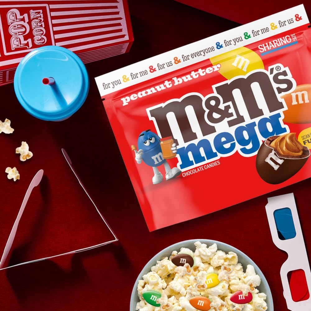 M&M'S_Mega_Peanut_Butter_Chocolate_Candy,_Sharing_Size,_8.6_Oz_Resealable_Bag