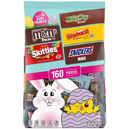 M&M'S, SKITTLES Original, SNICKERS, MILKY WAY & STARBURST Chocolate and Fruity Easter Candy for Easter Baskets and Eggs, 27.27 Ounce Bag