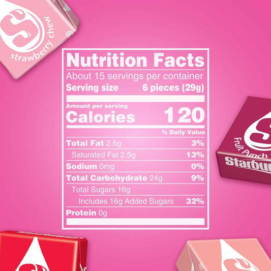 STARBURST FaveREDS Fruit Chews Candy, Chewy Candy, 15.6 oz Sharing Size Bag, Easter Basket Stuffers