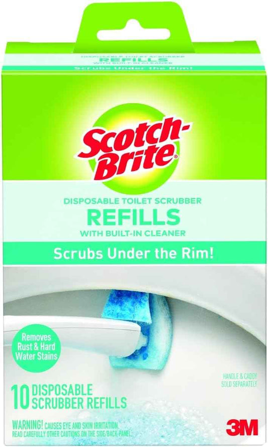 Scotch-Brite Disposable Toilet Scrubber Refills, Removes Rust & Hard Water Stains