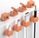8 Pack Cord Organizer Holder,Costop Strong Adhesive Desk Cable Management Magnetic Easy Open,Organize Phone Charging Cords Wire Holder Organizer Neatly for Home,Office,Car,Desk,Nightstand