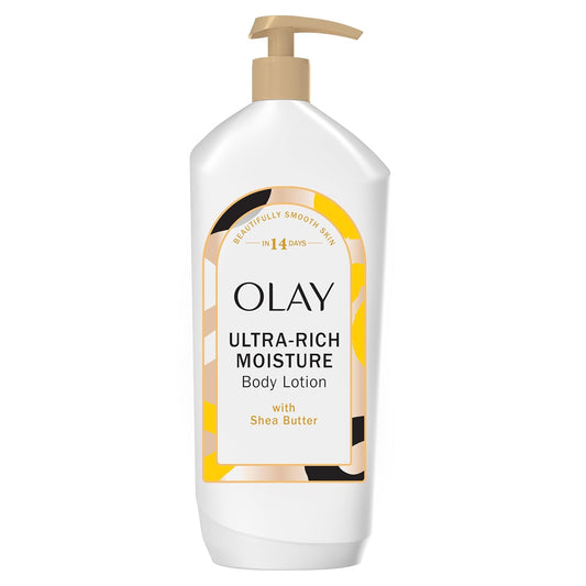 Olay_Body_Lotion_for_Women,_Ultra_Rich_Moisture,_24hr_Moisturizing_&_Deep_Hydration,_Absorbs_Instantly,_Penetrating_Vitamin_B3_Complex,_For_All_Skin_Types,_Shea_Butter_Scent,_18_fl_oz