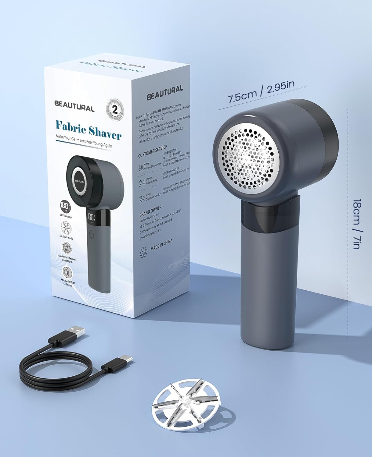 BEAUTURAL_Fabric_Shaver_and_Lint_Remover,_Rechargeable_Electric_Sweater_Shaver_with_3_Speeds,_6_Leaf_Blades_and_LED_Display,_Portable_Pilling_Remover_for_Clothes,_Furniture,_Blankets,_Blue