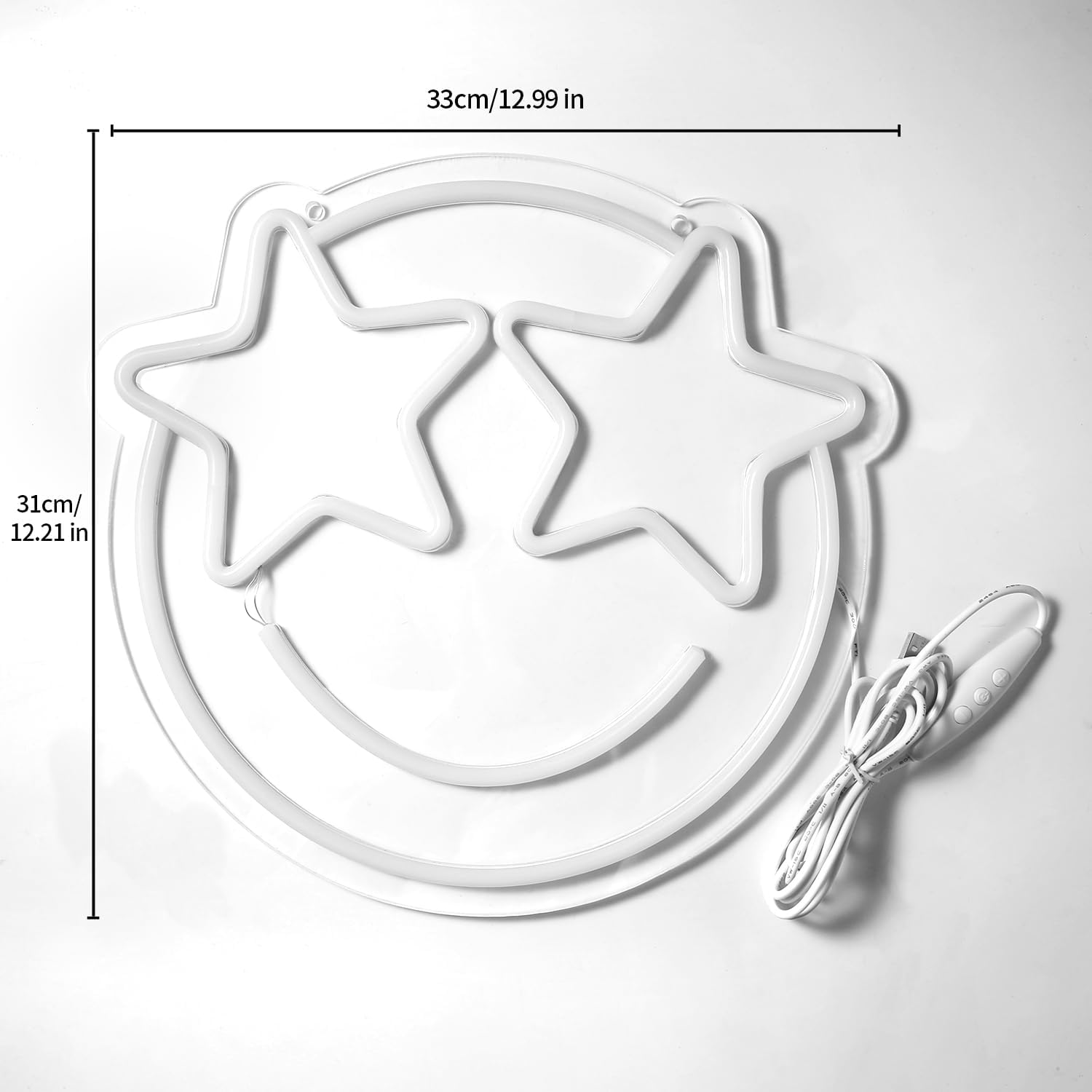 Smile_Face_Neon_Sign,_Wootfairy_Led_Neon_Signs_for_Wall_Decor,_Dimmable_Neon_Light_for_Bedroom,_Gaming_Room,_Kids_Room,_Bar_Decoration,_Yellow_and_Pink_Light_Up_Signs_for_Wedding_Birthday_Party