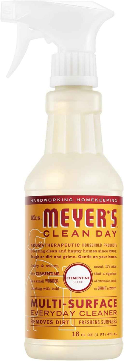 Mrs. MEYER'S CLEAN DAY Multi-Surface Everyday Cleaner, Clementine Scent, 16 Fl Oz Bottle