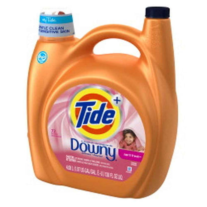 Tide Plus Boost of Ultra Downy Liquid Laundry Detergent, Laundry Detergent Liquid with Long-Lasting Freshness