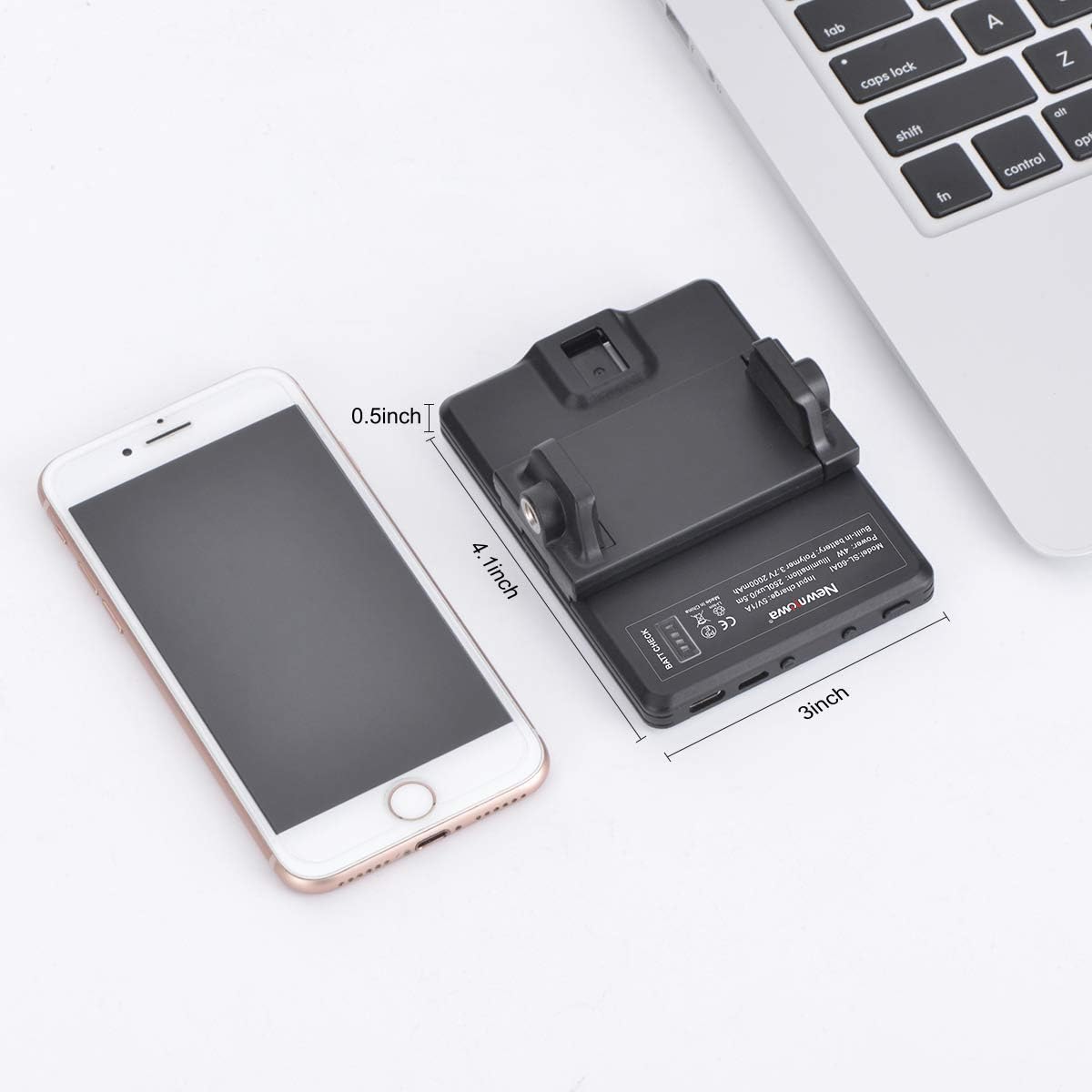 Newmowa_60_LED_High_Power_Rechargeable_Clip_Fill_Video_Conference_Light_with_Front_&_Back_Clip,_Adjusted_3_Light_Modes_for_Phone,_iPhone,_Android,_iPad,_Laptop,_for_Makeup,_TikTok,_Selfie,_Vlog