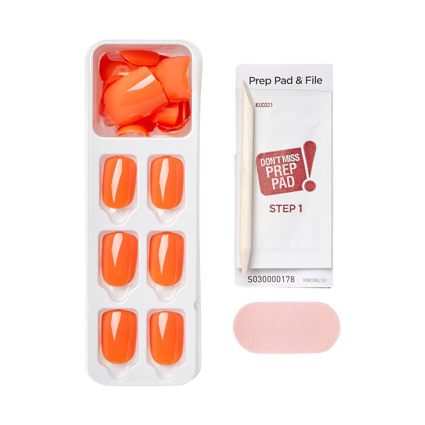 imPRESS_Color_Press_On_Nails,_‘'Sweet_Mango',_Solid_Orange,_Short_Squoval,_PureFit_Technology,_Patented_Super_Hold_Adhesive,_Chip_Proof,_Smudge_Proof,_Mini_Nail_File,_Manicure_Stick_&_30_Fake_Nails