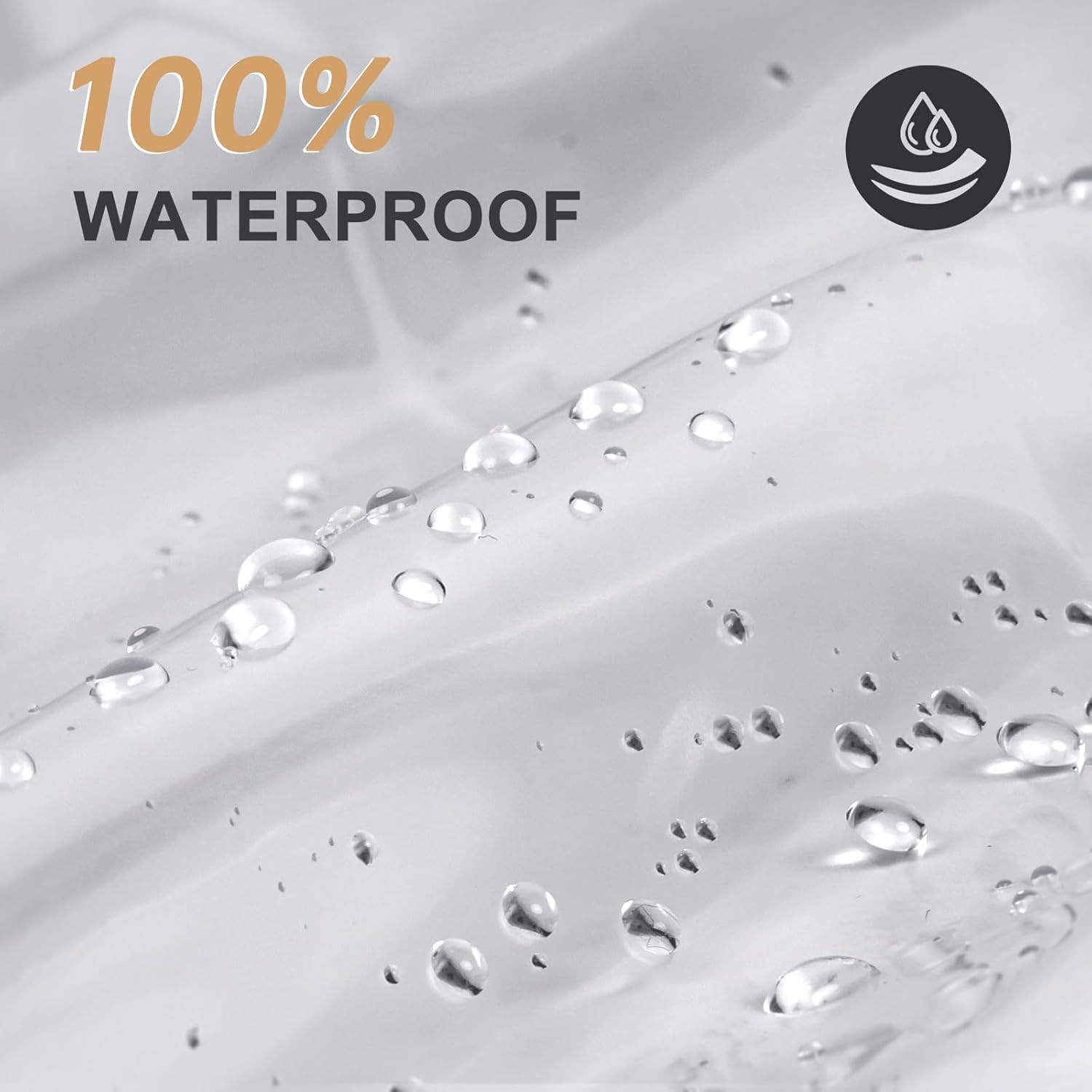 AmazerBath_Heavy_Duty_Shower_Curtain_Liner_12_Gauge,_72_x_72_Inches_Clear_Shower_Curtain_Liner_with_3_Clear_Stones_and_12_Grommet_Holes,_Weighted_Plastic_Shower_Liner