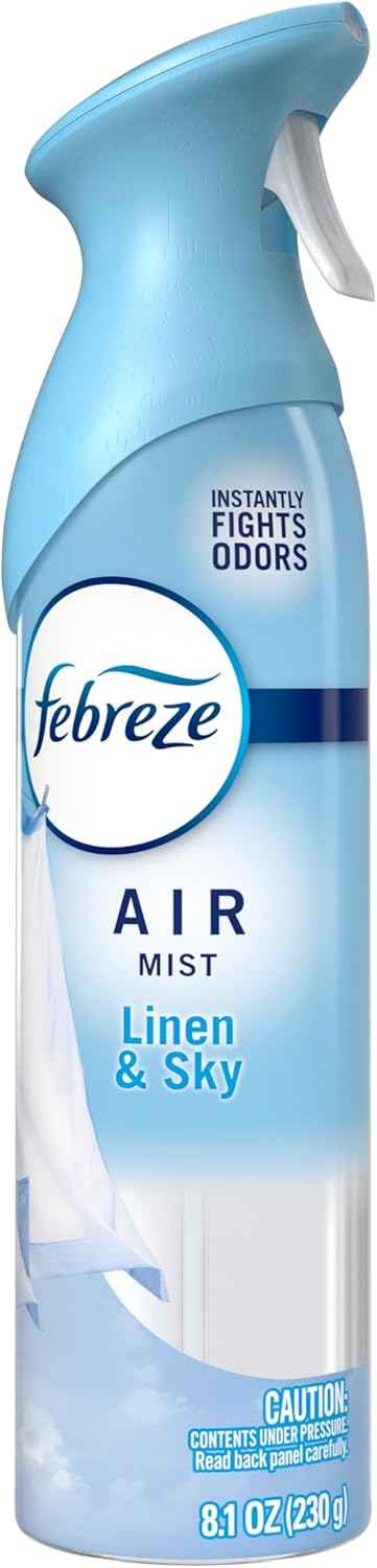 Febreze Air Mist, Air Freshener Spray, Odor Fighting Room Spray, Deodorizer for Home Bathroom Kitchen Office Apartment Dorm Room Classroom