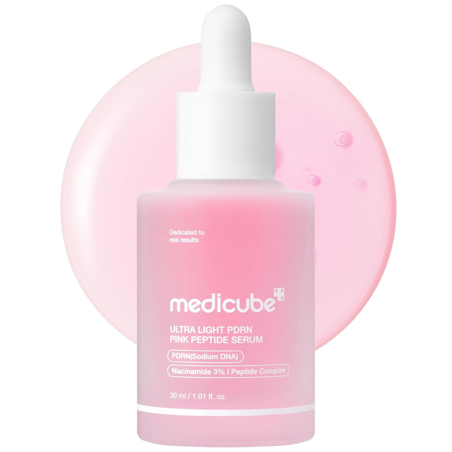 medicube_PDRN_Pink_Peptide_Serum_with_Salmon_DNA_|_Ultra_Light_Hydrating_Serum_with_Hyaluronic_Acid_|_Fast-Absorbing_Glow_Care_for_Skin_Clarity_|_Korean_Skincare,_1.01_fl._Oz