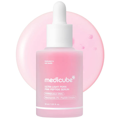 medicube_PDRN_Pink_Peptide_Serum_with_Salmon_DNA_|_Ultra_Light_Hydrating_Serum_with_Hyaluronic_Acid_|_Fast-Absorbing_Glow_Care_for_Skin_Clarity_|_Korean_Skincare,_1.01_fl._Oz