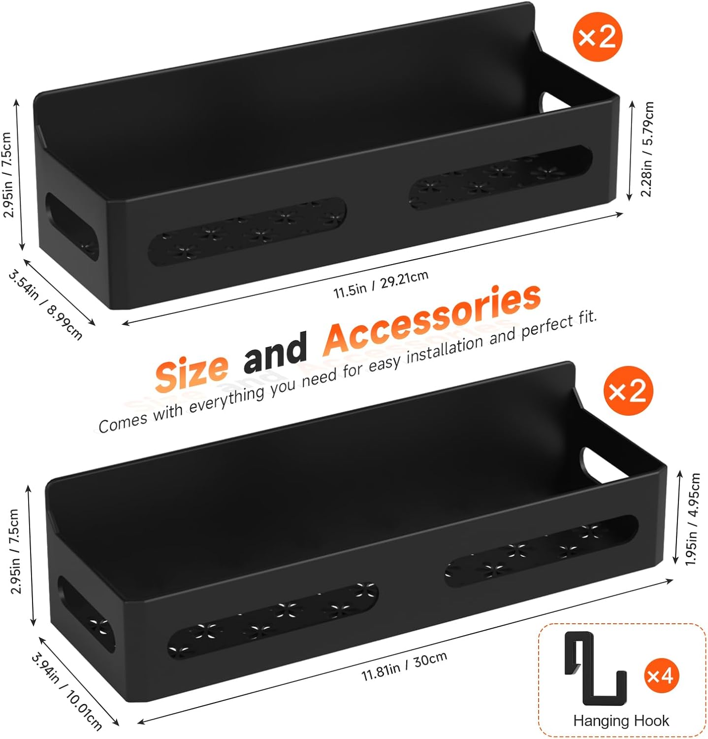 4_Pack_Magnetic_Spice_Rack_for_Refrigerator,_Spice_Rack_Organizer,_Moveable_Magnetic_Shelf_Fridge_Organizer_with_4_Hooks_for_Kitchen_and_Oven_Organization,_Black