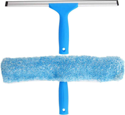 MR.SIGA Professional Window Cleaning Combo - Squeegee & Microfiber Window Scrubber