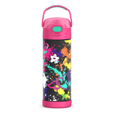 THERMOS FUNTAINER 16 Ounce Stainless Steel Vacuum Insulated Bottle with Wide Spout Lid