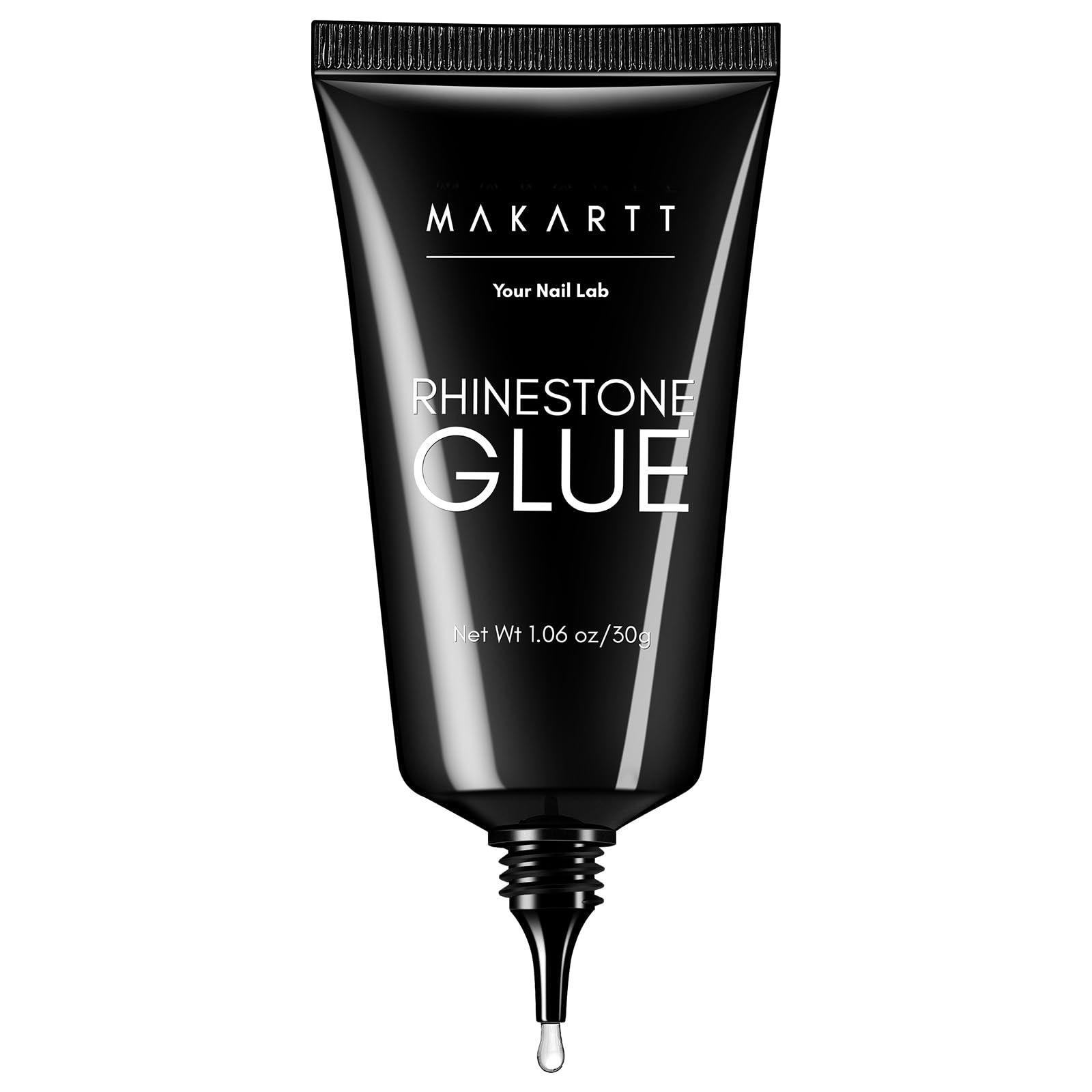 Makartt Rhinestone Glue for Nails: Super Strong Gel Nail Glue for Nail Charms Gems Decorations, 3D Gel Nail Art Bling Jewel Diamonds for Salon &amp;amp; DIY Manicure, 30ML UV Lamp Cured Need Beauty Gifts