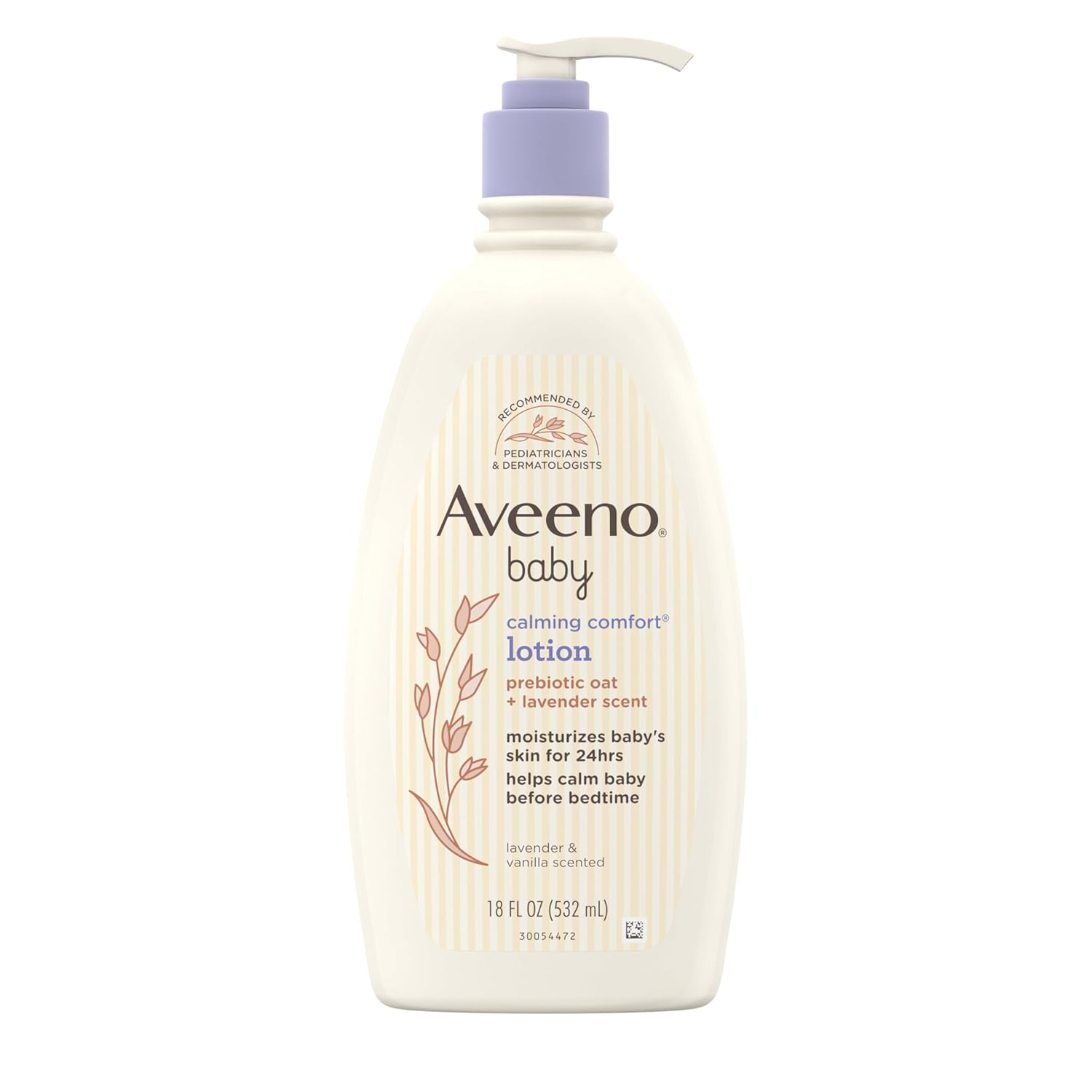 Aveeno_Baby_Calming_Comfort_Moisturizing_Body_Lotion_with_Relaxing_Lavender_&_Vanilla_Scents,_Non-Greasy_Baby_Lotion,_Nourishing_Prebiotic_Oatmeal,_Paraben-_&_Phthalate-Free,_18_fl._oz