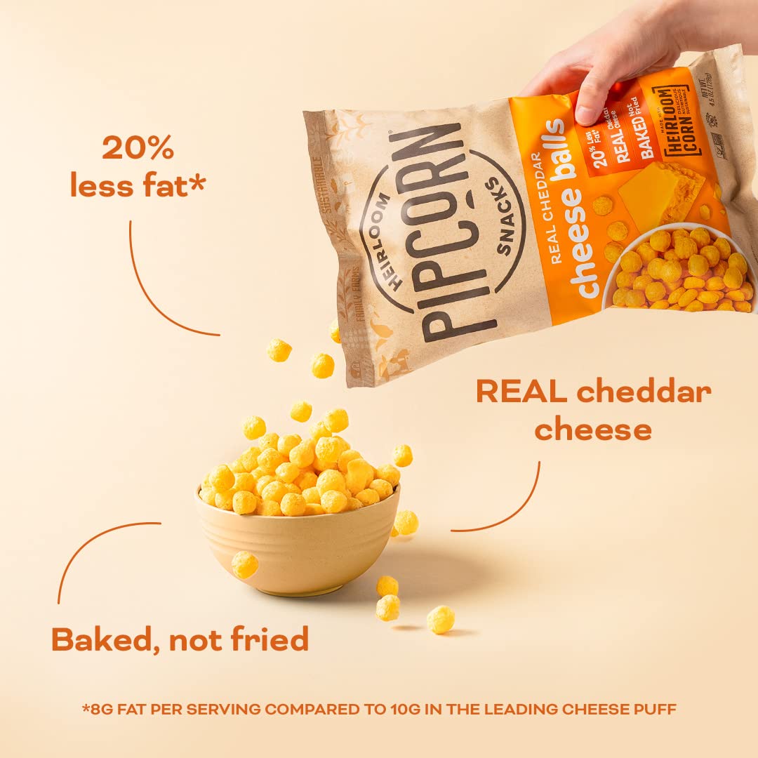 Heirloom_Cheddar_Cheese_Balls_by_Pipcorn_-_4.5oz_-_Organic_Cheese,_No_Artificial_Anything,_Non-GMO_Heirloom_Corn,_No_Preservatives,_Gluten_Free