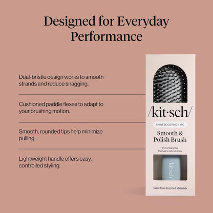 Kitsch_Smooth_&_Polish_Brush_–_Dual_Bristle_Detangler_Brush,_Shine_&_Frizz_Control_–_Vegan_Boar_&_Nylon_Hair_Brush_with_Cushioned_Pad_for_Scalp_Massage_–_Hair_Care_Tool_for_All_Hair_Types_-_Haze_Blue