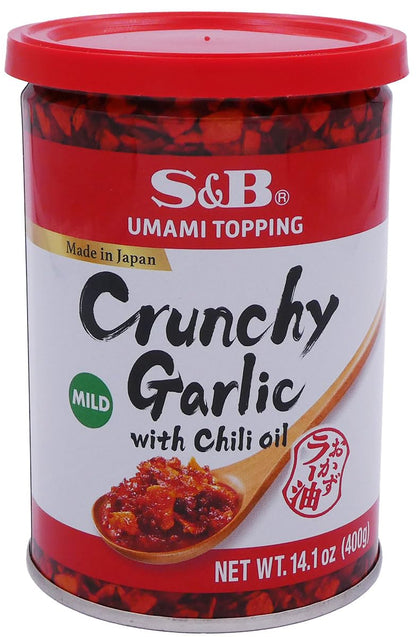 S&B_Chili_Oil_with_Crunchy_Garlic,_14.1_Ounce