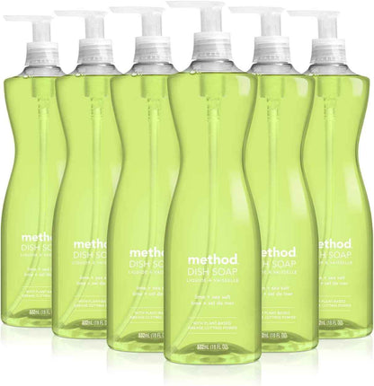Method Dish Soap, Lime + Sea Salt, Tough on Grease