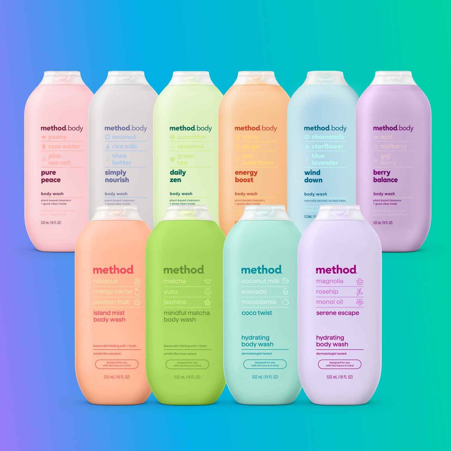 Method Body Wash, Paraben and Phthalate Free, 18 oz