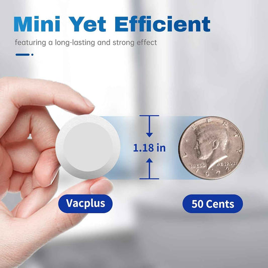 Vacplus Toilet Bowl Cleaner Tablets, Automatic Cleaners with Bleach, Slow-Releasing Toilet Tank Cleaners for Deodorizing & Descaling, Household Toilet Cleaners against Tough Stains