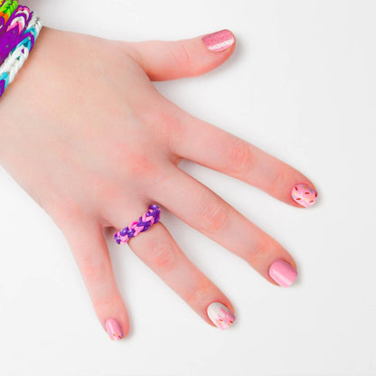 KISS_imPRESS_No_Glue_Mani_Press_On_Nails,_Mini,_'Super_Duper',_Pink,_Kids_Size,_Squoval_Shape,_Includes_20_Nails,_1_Mini_File
