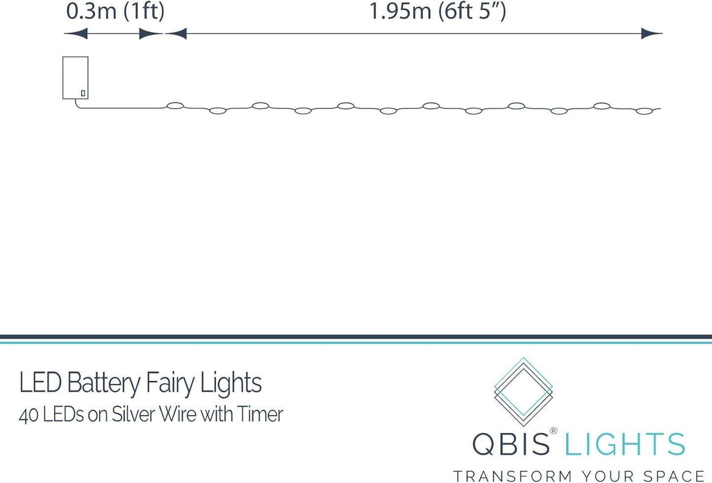QBIS_Warm_White_Fairy_Lights_Battery_Operated_With_Timer_Mode,_40_Micro_LED_for_Mason_Jars,_6.5ft_Silver_Wire_Indoor_Use