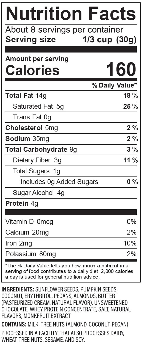 NuTrail_Nut_Granola_Cereal,_Dark_Chocolate,_No_Sugar_Added,_Keto,_Low_Carb,_Gluten_Free,_Grain_Free,_Healthy_Breakfast_8_oz._1_Count