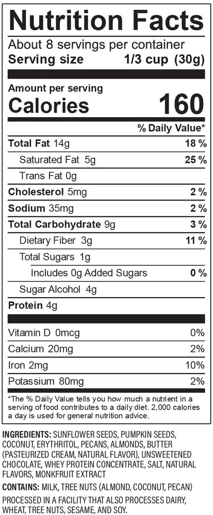 NuTrail_Nut_Granola_Cereal,_Dark_Chocolate,_No_Sugar_Added,_Keto,_Low_Carb,_Gluten_Free,_Grain_Free,_Healthy_Breakfast_8_oz._1_Count